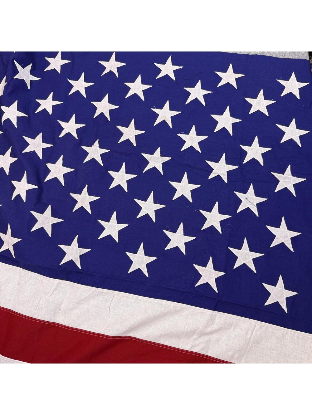 108 x 55"  Vintage Valley Forge Flag Co. US American Flag Sewn Stars
